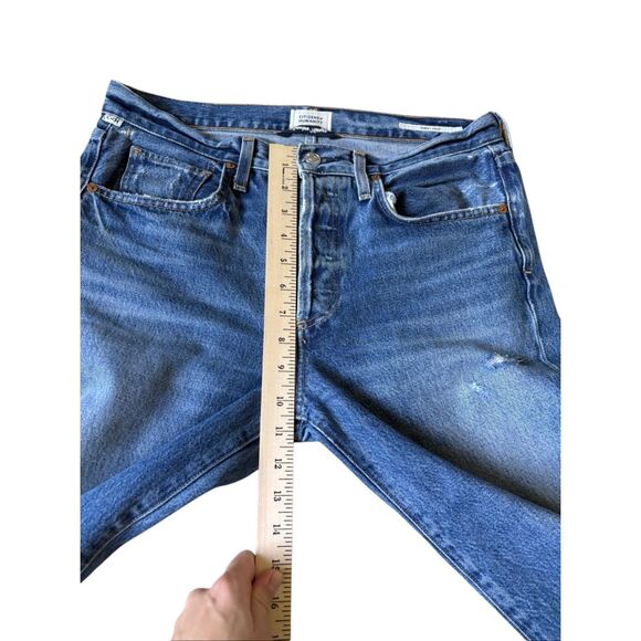 Citizens of Humanity Emery Crop Straight Jeans size 27 Blue - Picture 8 of 11